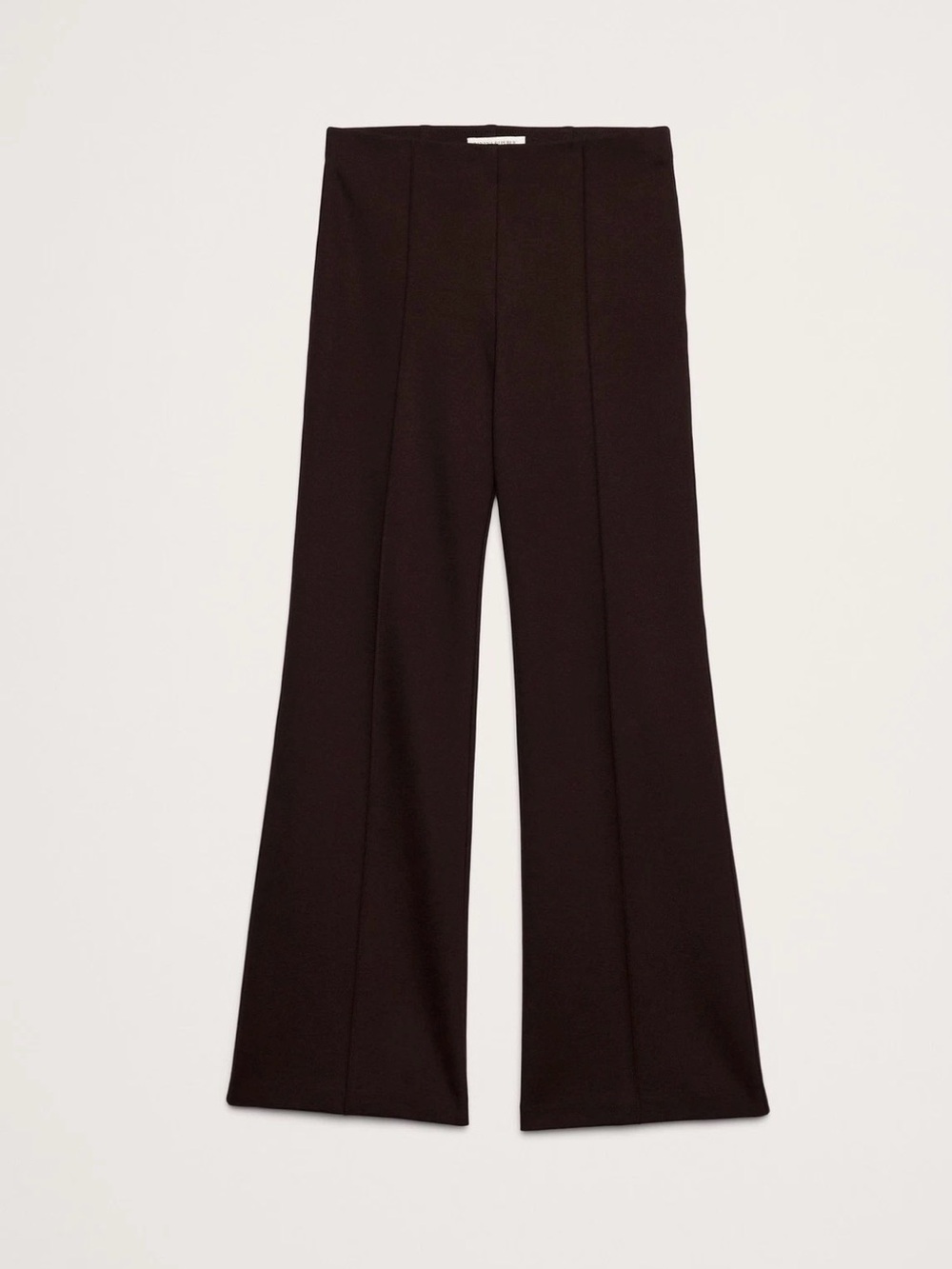 NWT Banana Republic Crop Flare Everywhere Ponte Pant. Brown #826941